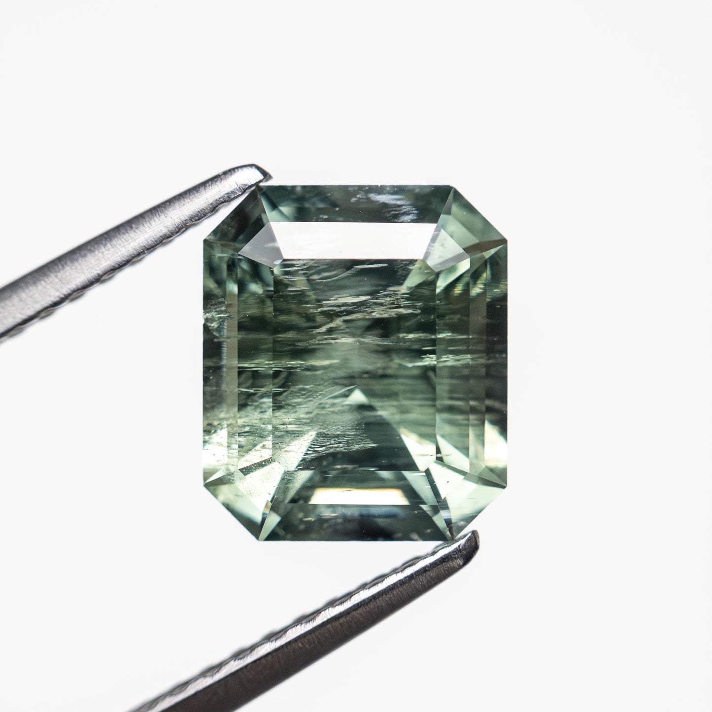 2.66ct 8.25x7.05x4.90mm カットコーナー レクタングル ステップカット サファイア 24821-01