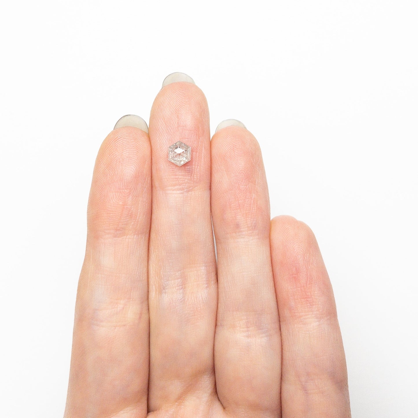 0.72カラット 5.59x4.86x3.17mm ヘキサゴンステップカット 25457-15