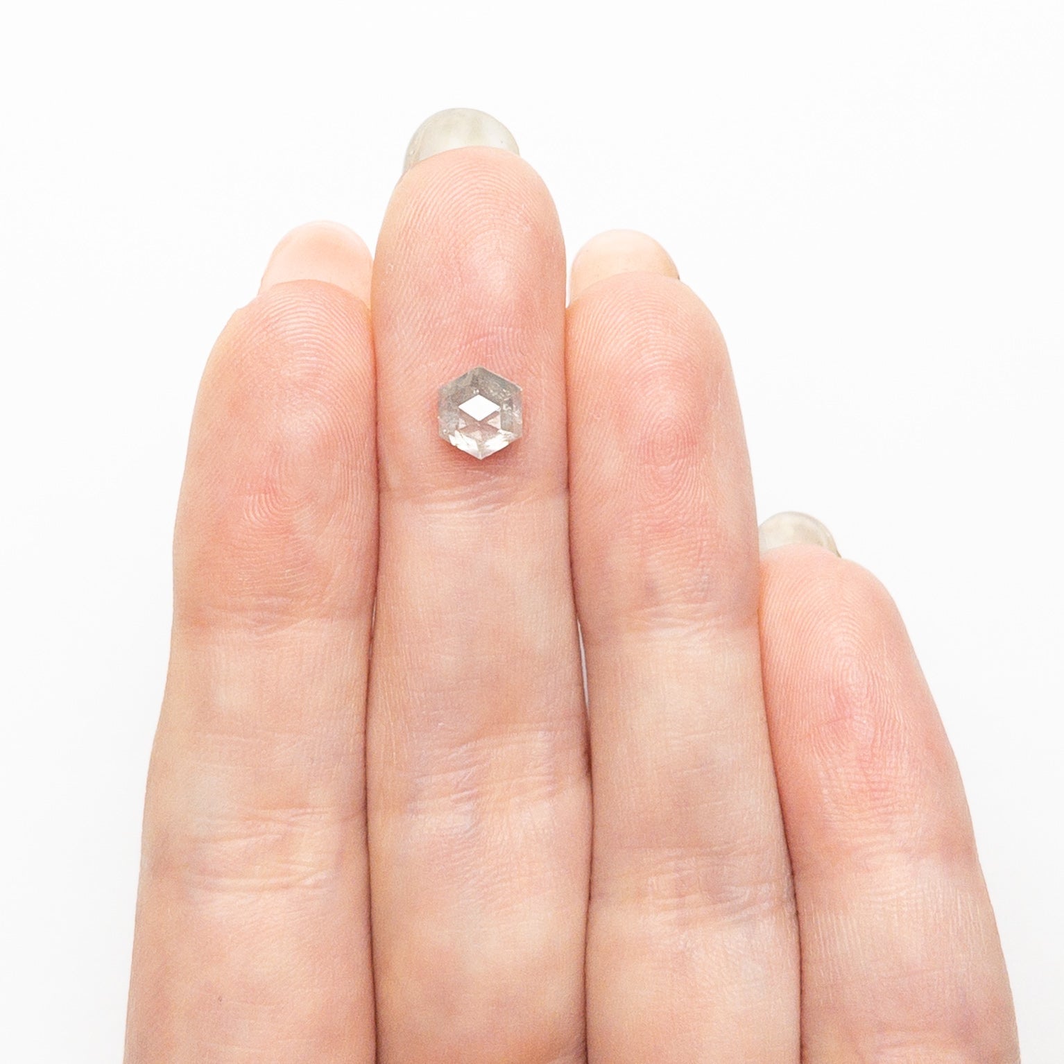 1.08カラット 6.46x5.60x3.76mm ヘキサゴン ローズカット 25457-32