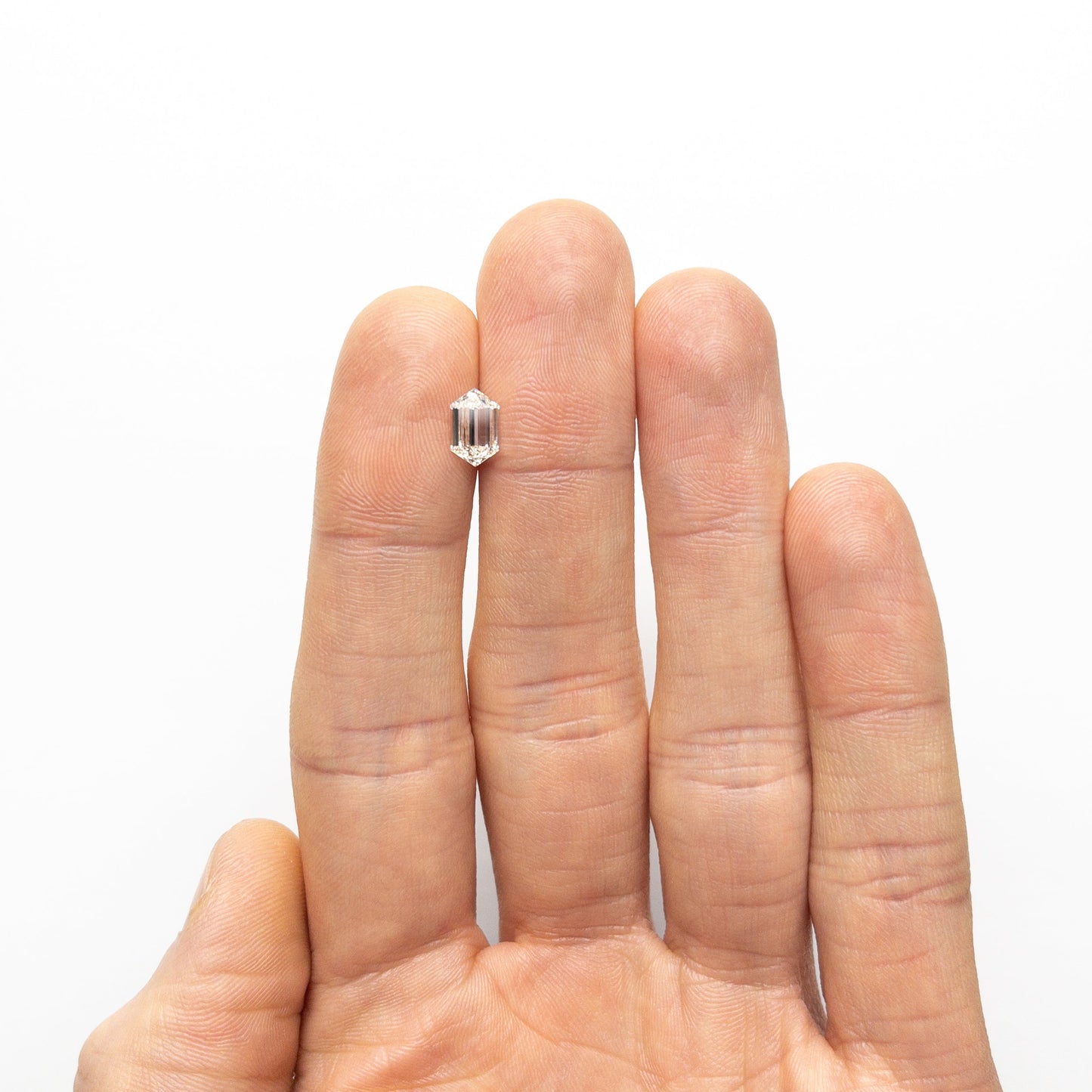 1.01ct 8.16x5.08x2.77mm GIA VS1 J ヘキサゴン ステップカット 25803-02