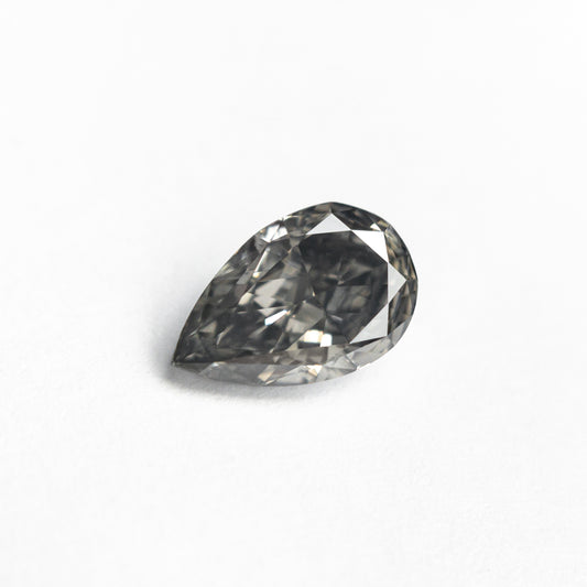 1.02ct 8.24x5.25x3.31mm GIA SI2 Fancy Grey Pear Brilliant 26129-01