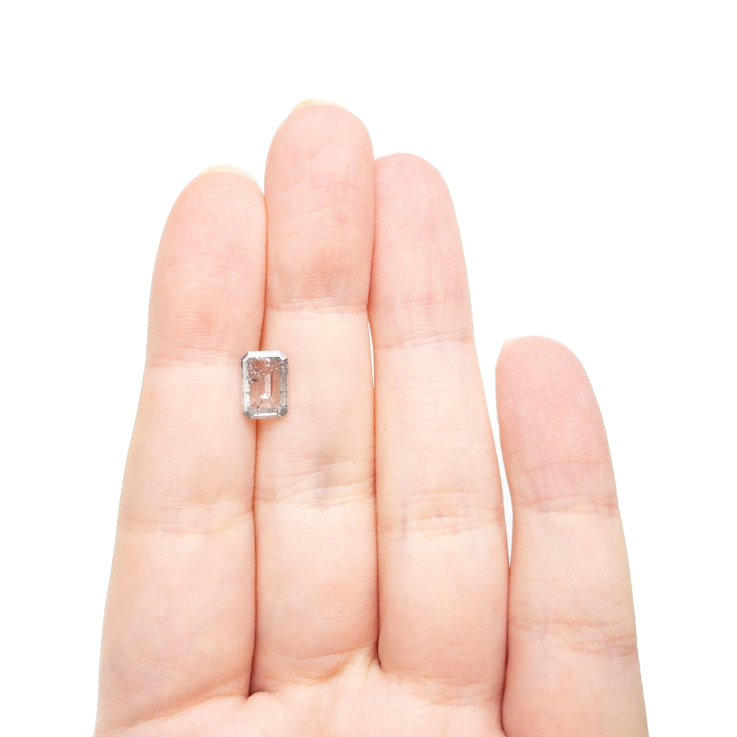 1.27カラット 9.00x6.32x1.98mm カットコーナー長方形 ローズカット 27225-26