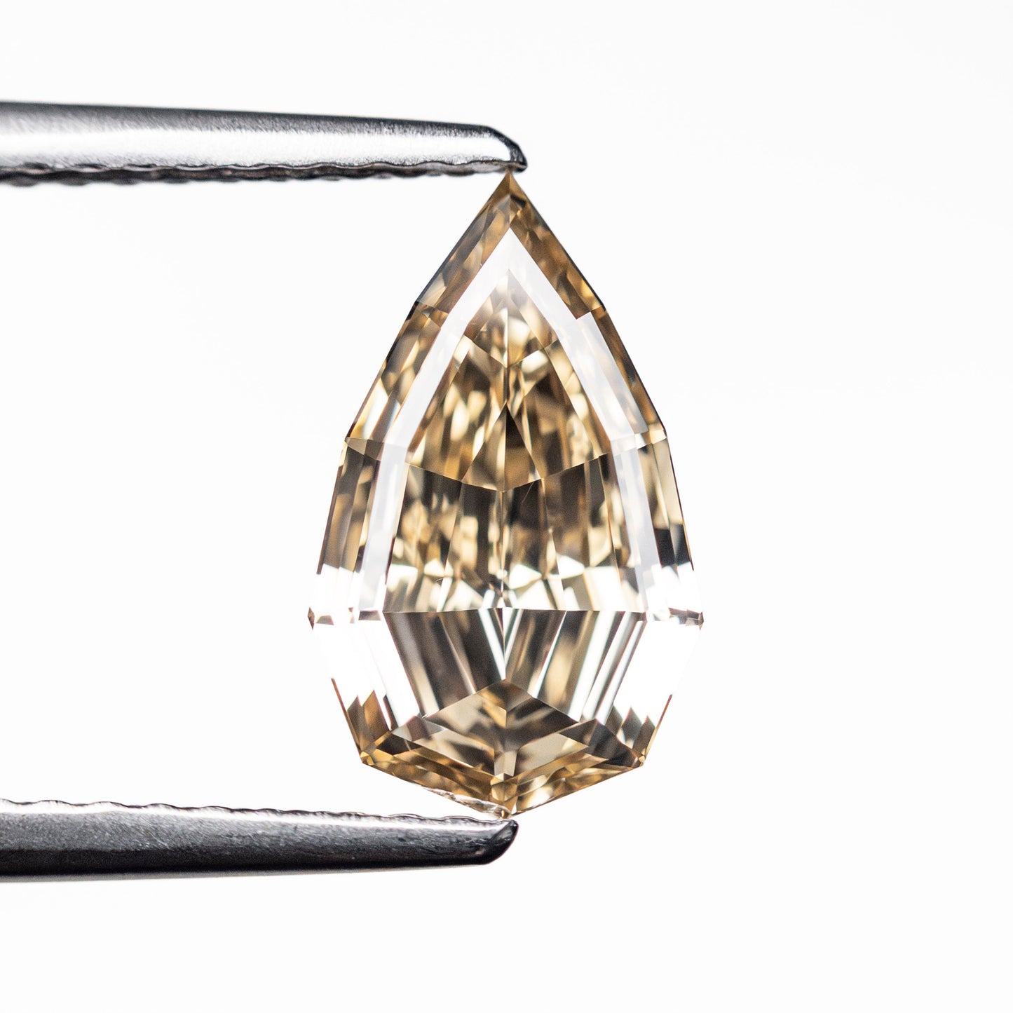 1.50ct 10.68x6.42x3.41mm GIA VS1 Fancy Brown-Yellow Geo Pear Step Cut 🇿🇦 27522-01