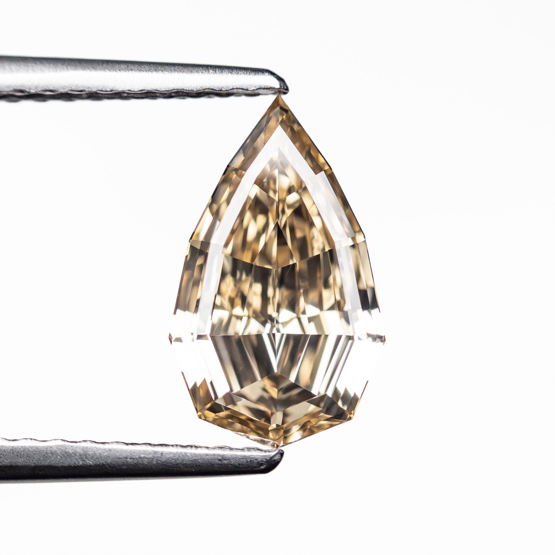 1.50ct 10.68x6.42x3.41mm GIA VS1 Fancy Brown-Yellow Geo Pear Step Cut 🇿🇦 27522-01