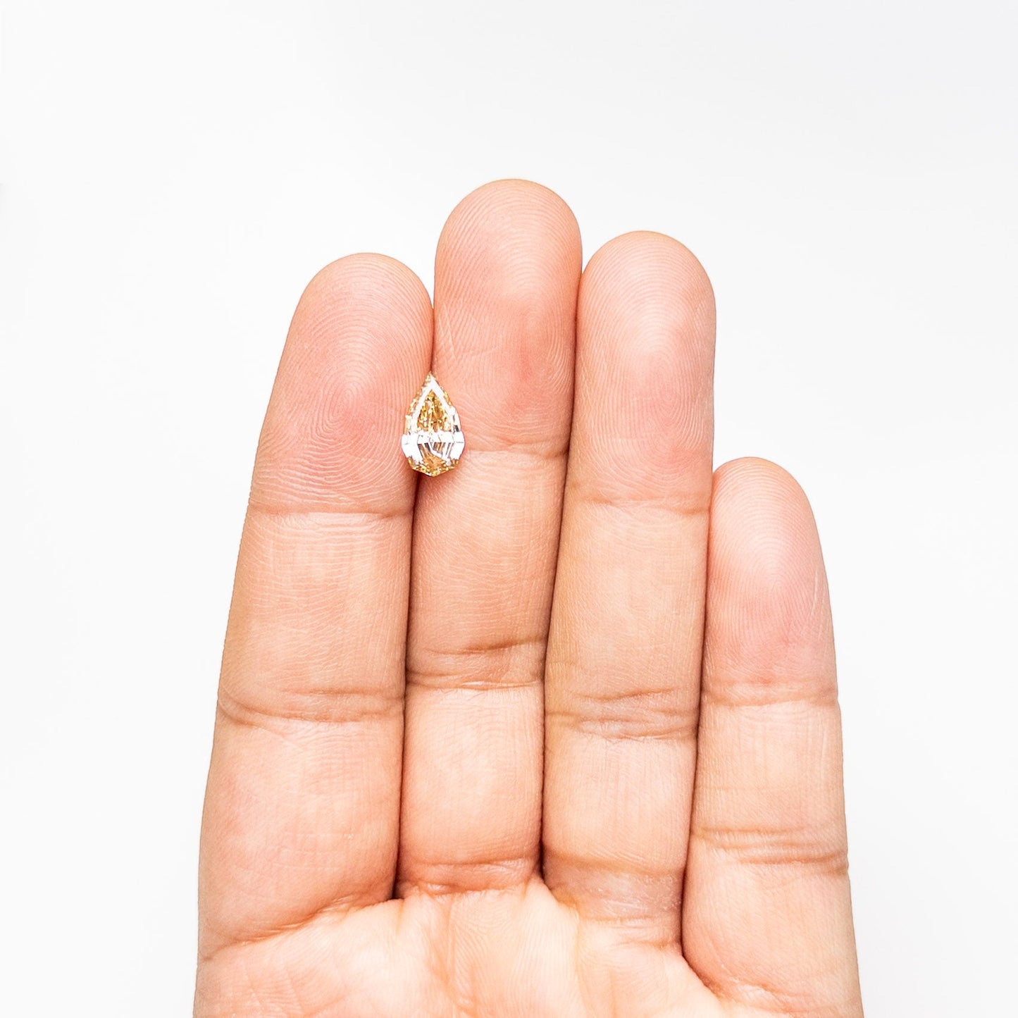 1.50ct 10.68x6.42x3.41mm GIA VS1 Fancy Brown-Yellow Geo Pear Step Cut 🇿🇦 27522-01