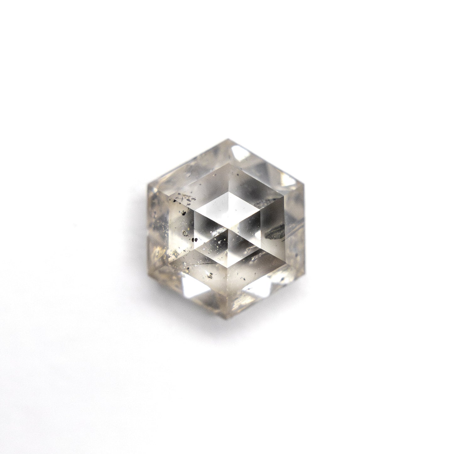 1.54ct 7.59x6.57x3.89mm ヘキサゴンローズカット 27537-06