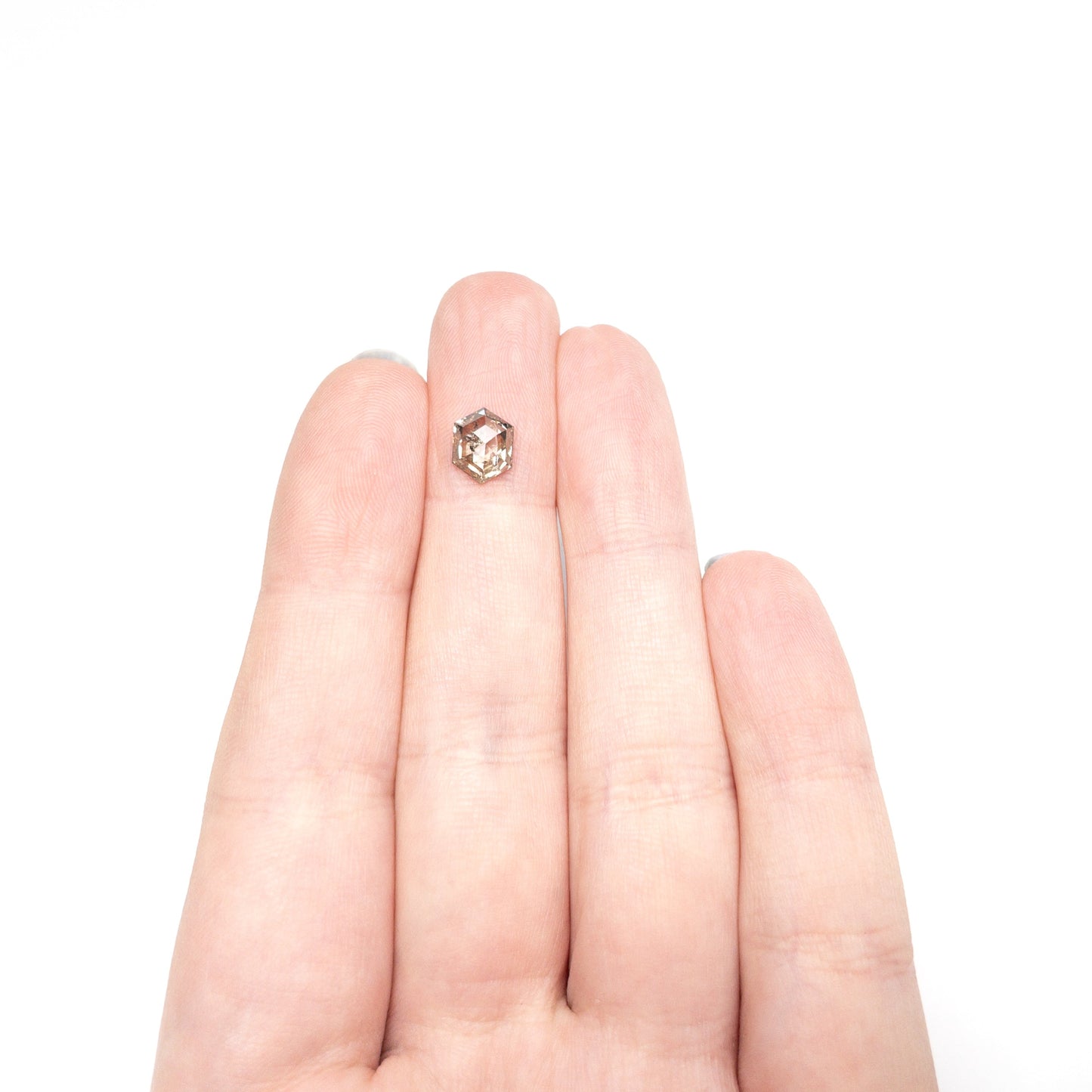 1.05ct 7.88x6.15x2.83mm ヘキサゴンローズカット 27537-11