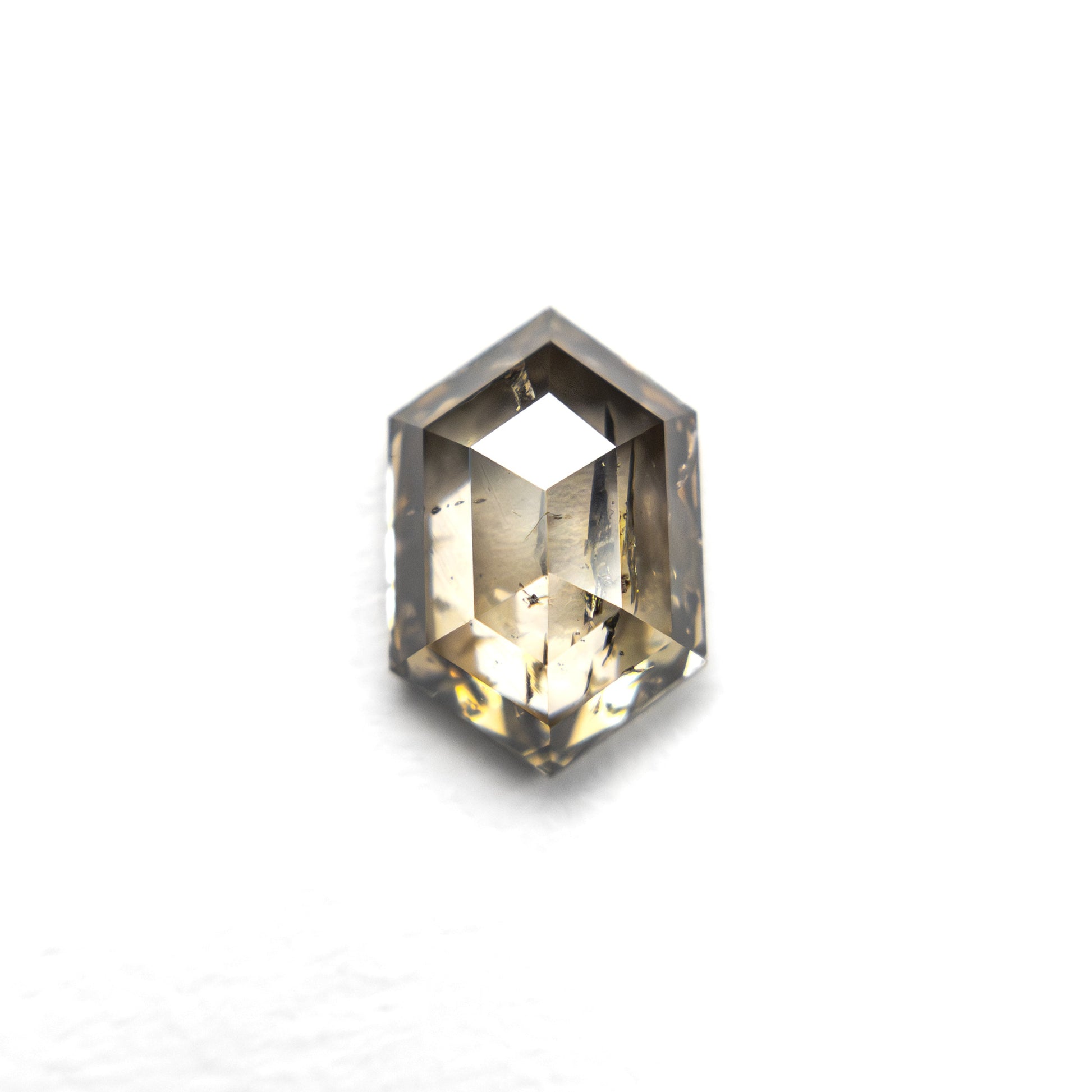 0.91ct 7.63x5.11x2.63mm ヘキサゴンローズカット 27537-36
