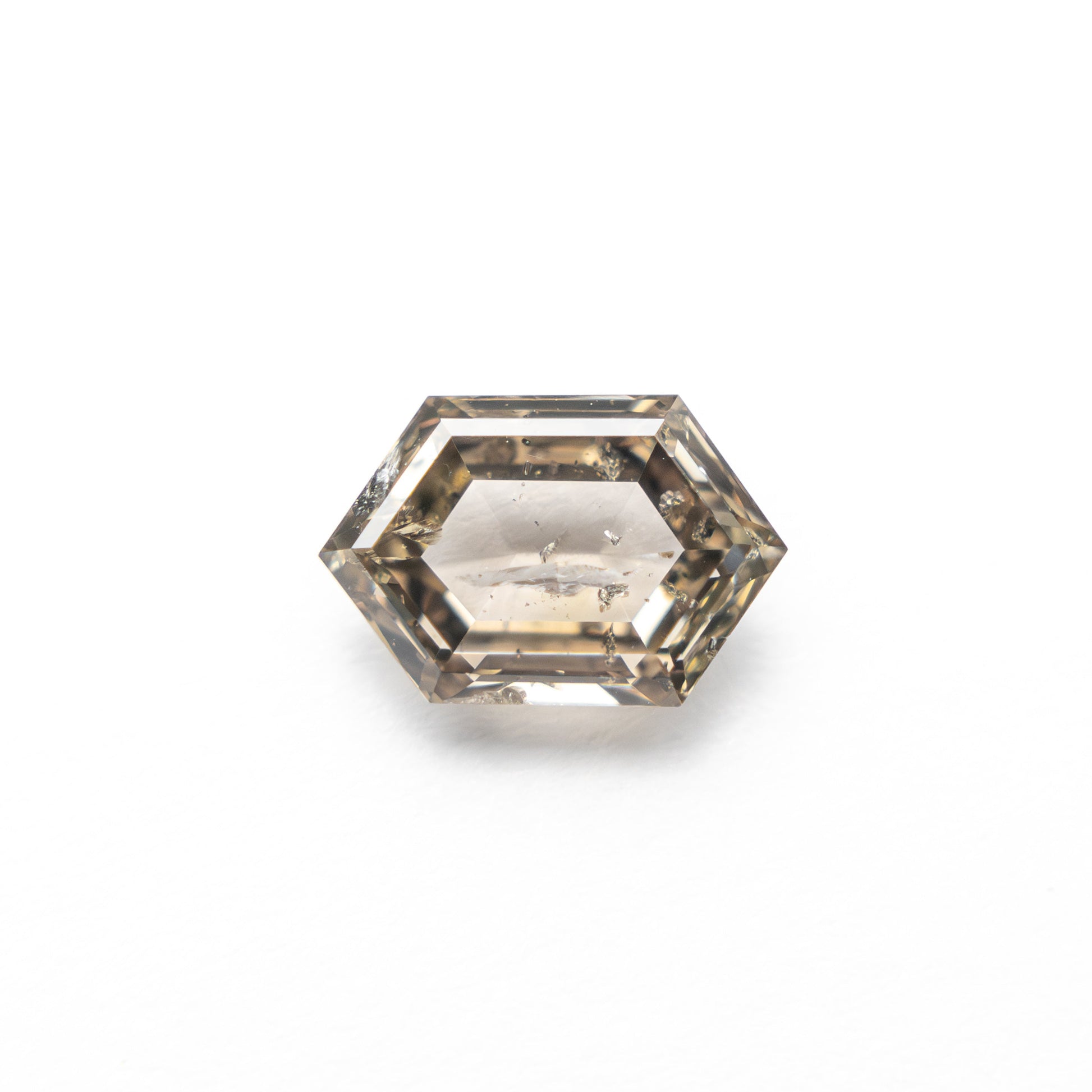 0.91ct 7.63x5.11x2.63mm ヘキサゴンローズカット 27537-36