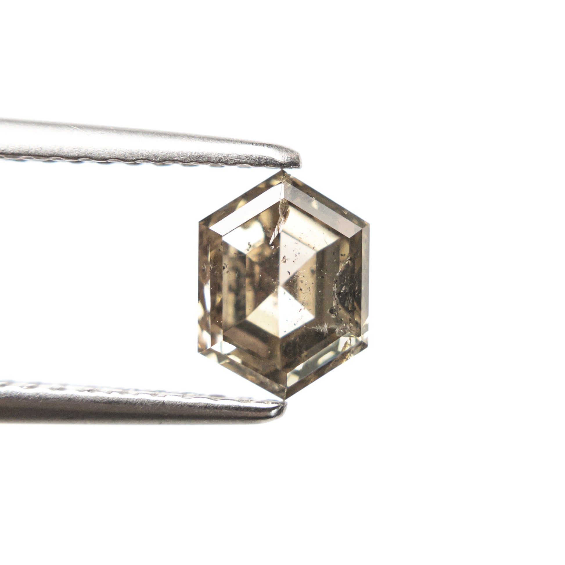 1.26カラット 7.09x5.30x3.92mm ヘキサゴン ローズカット 27537-38