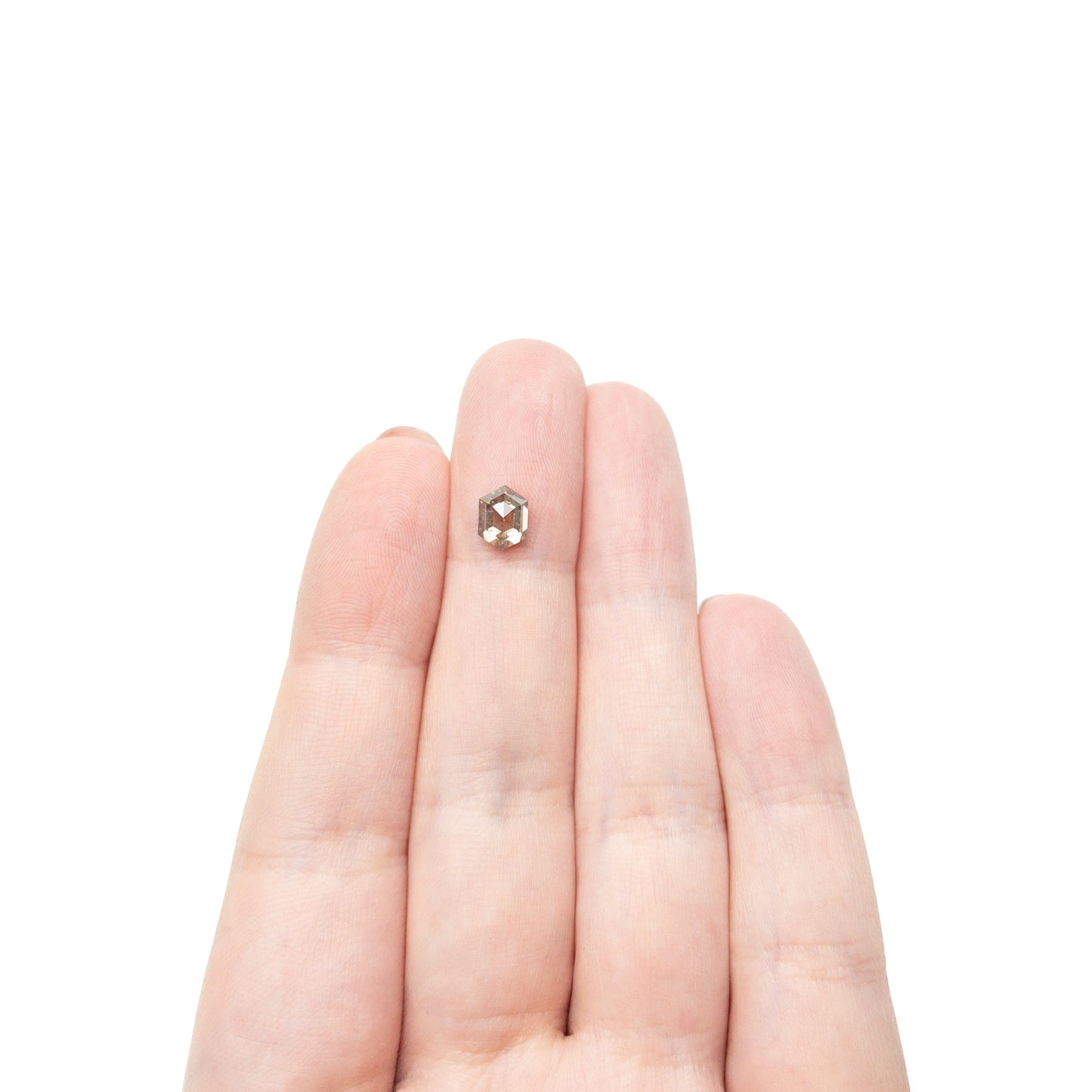 1.26カラット 7.09x5.30x3.92mm ヘキサゴン ローズカット 27537-38