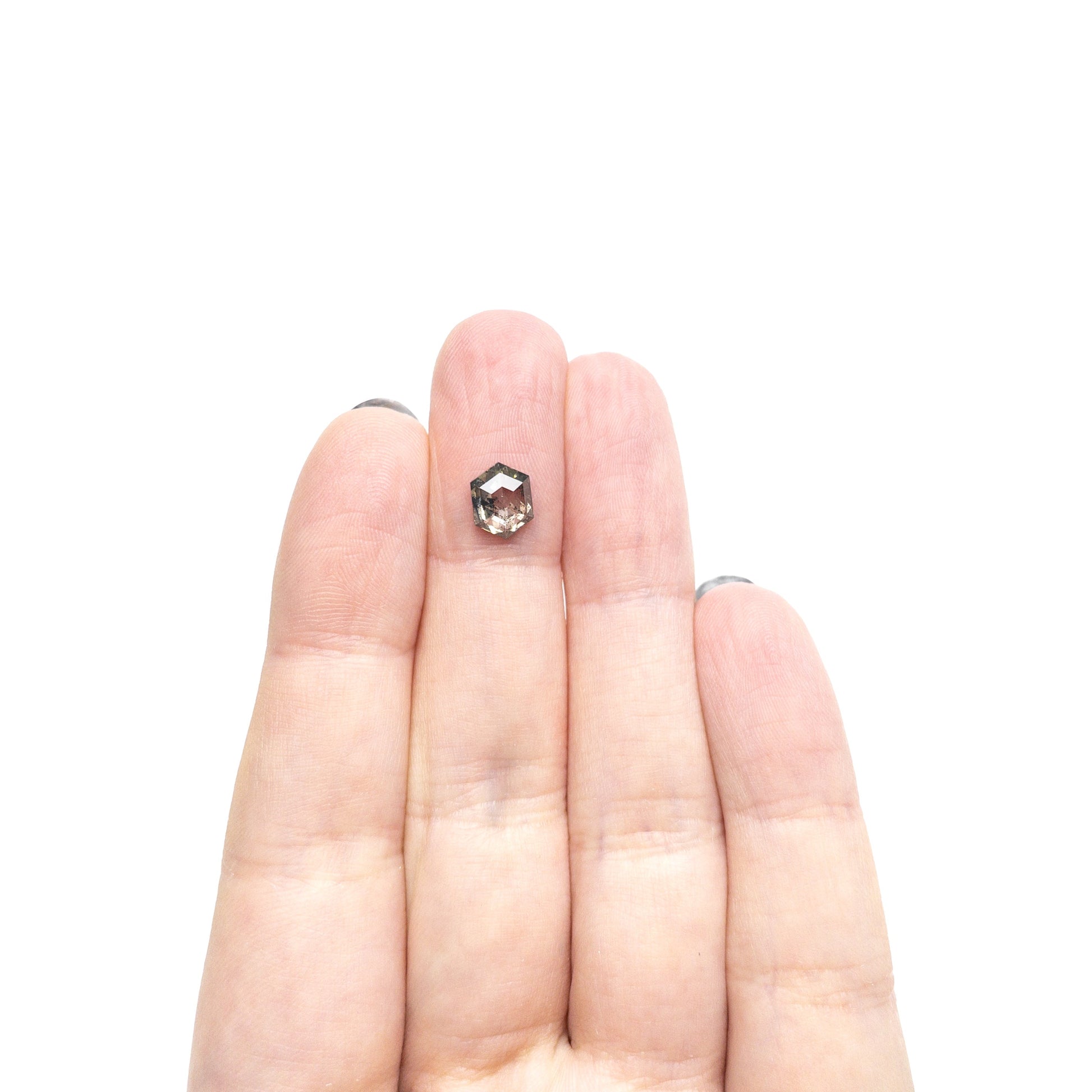 1.09ct 7.88x6.09x2.65mm ヘキサゴンローズカット 27539-08
