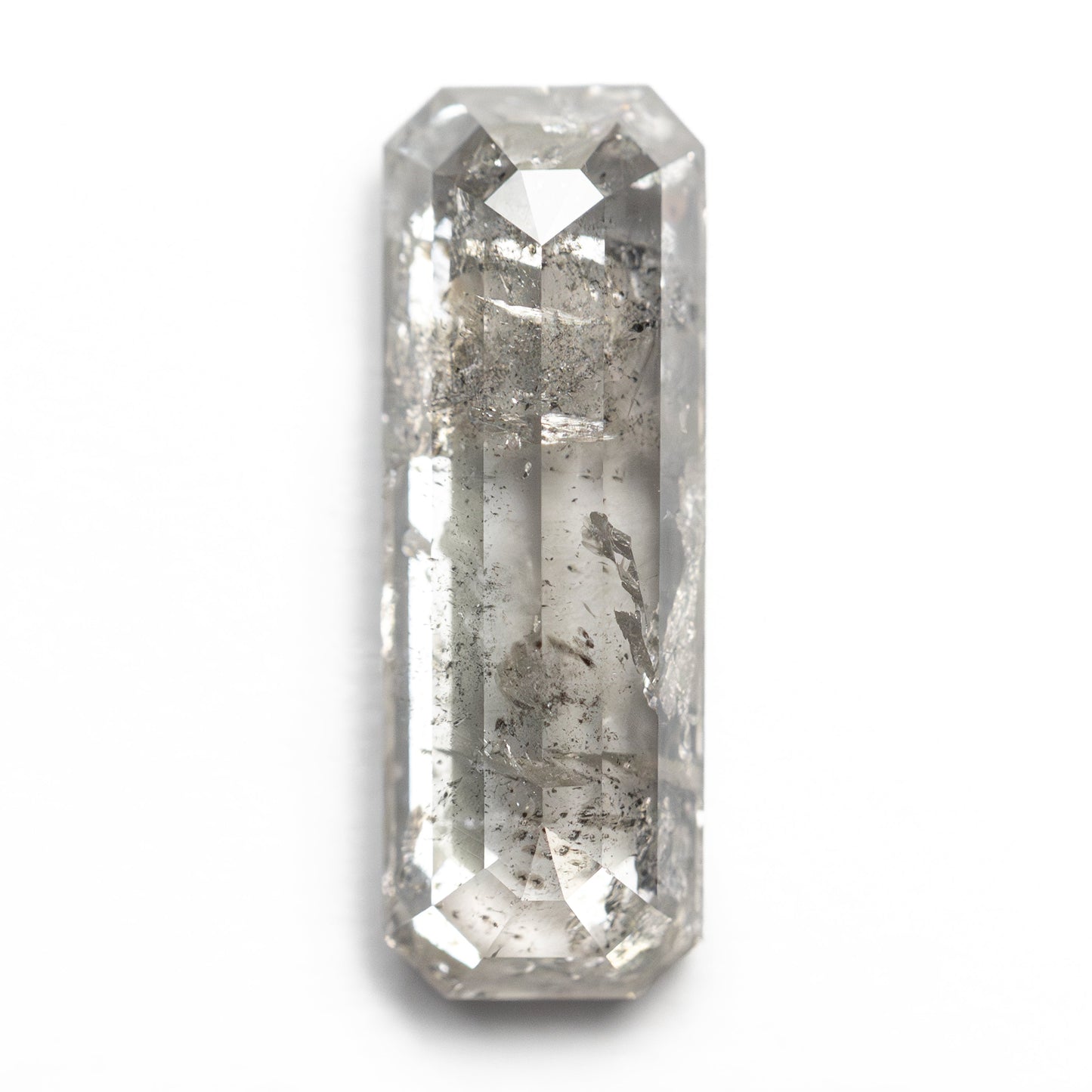 2.42ct 13.90x4.95x3.12mm クッションカットレクタングル ローズカット 27563-01