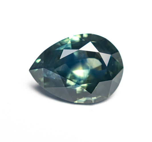 3.95ct 11.57x8.70x5.30mm ペアブリリアント サファイア 27732-01