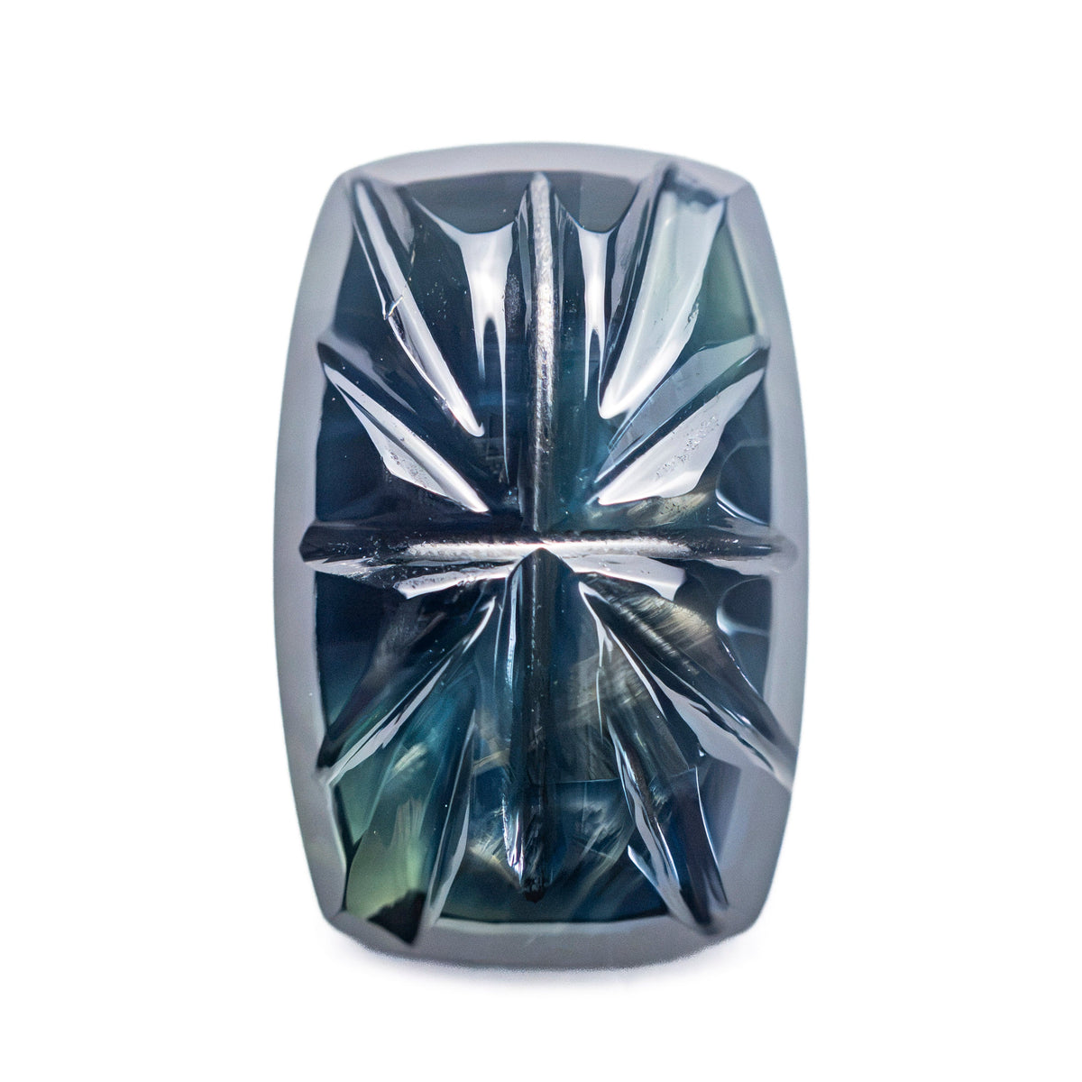 4.09ct 12.75x8.30x3.16mm Cushion Fantasy Cut Sapphire 27762-03