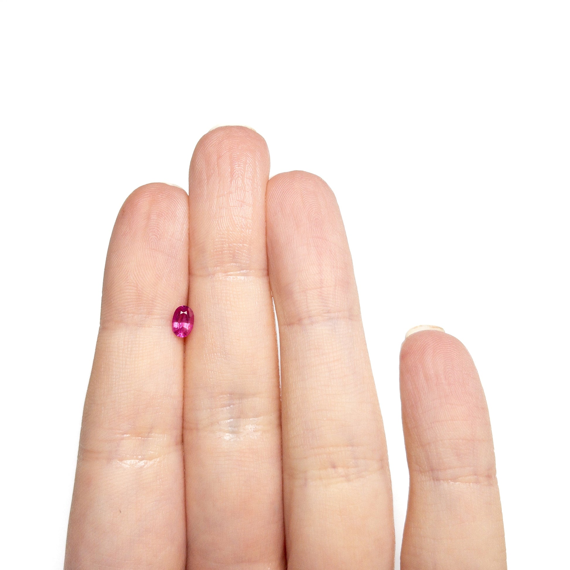 0.42ct 5.45x3.67x2.65mm オーバルブリリアントカットサファイア 27955-16