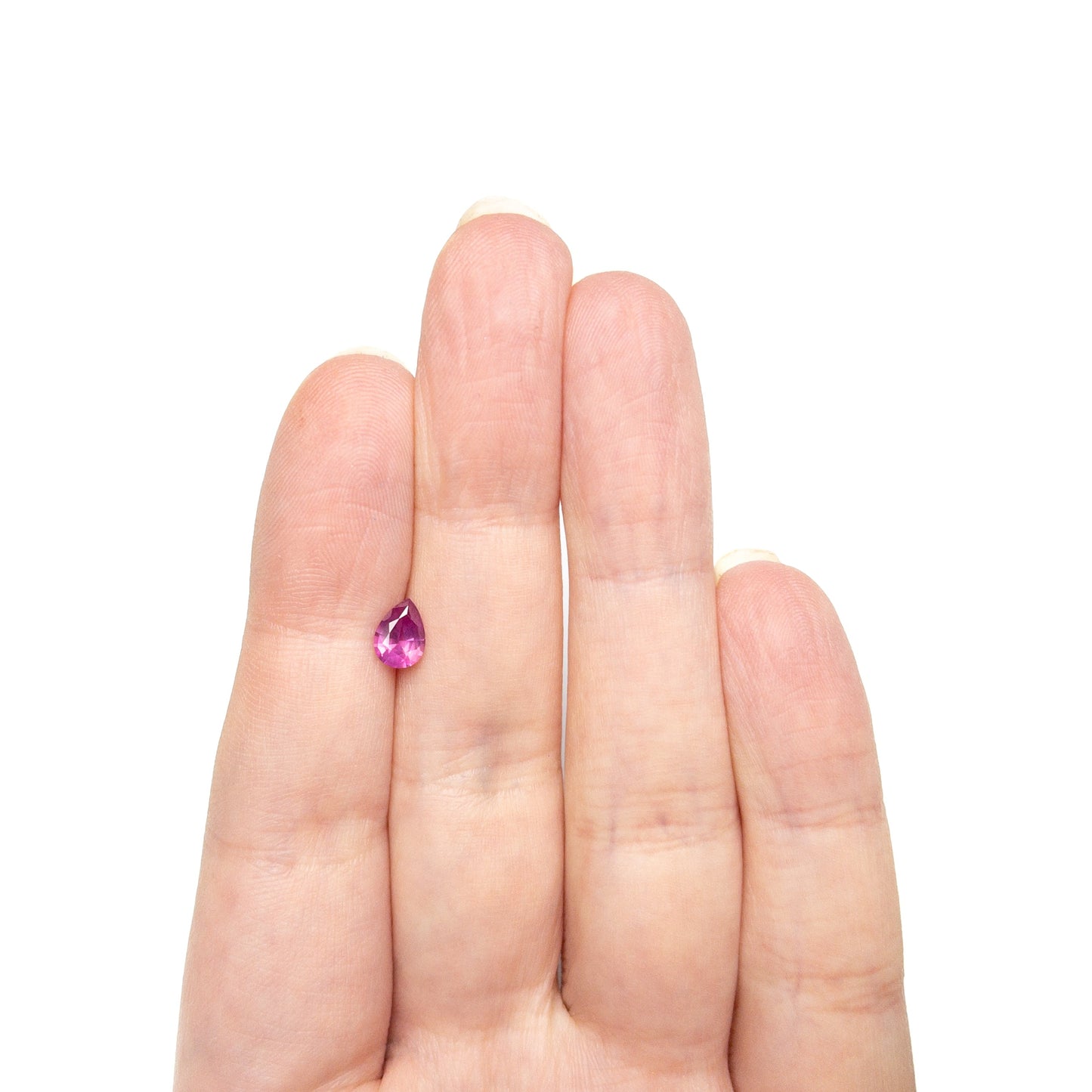 0.68カラット 6.67x4.89x2.98mm ペアブリリアント サファイア 27955-19