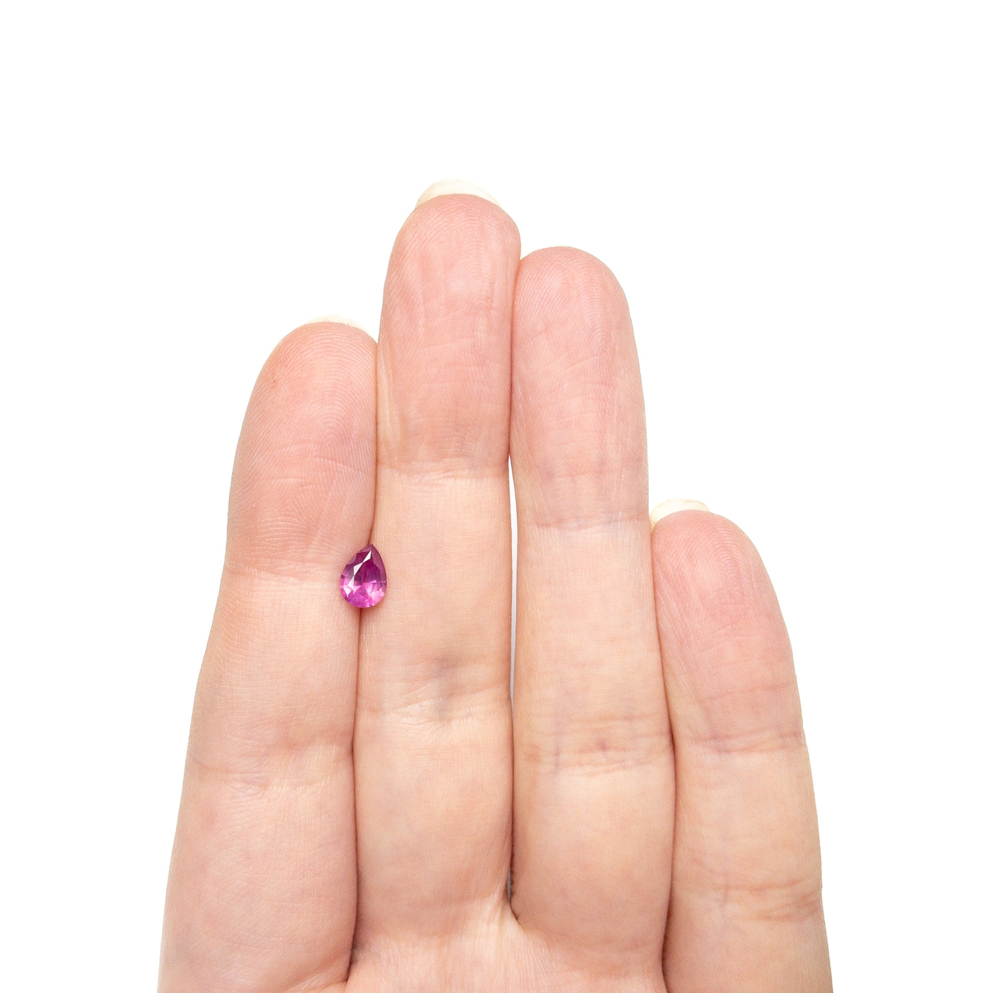 0.68カラット 6.67x4.89x2.98mm ペアブリリアント サファイア 27955-19