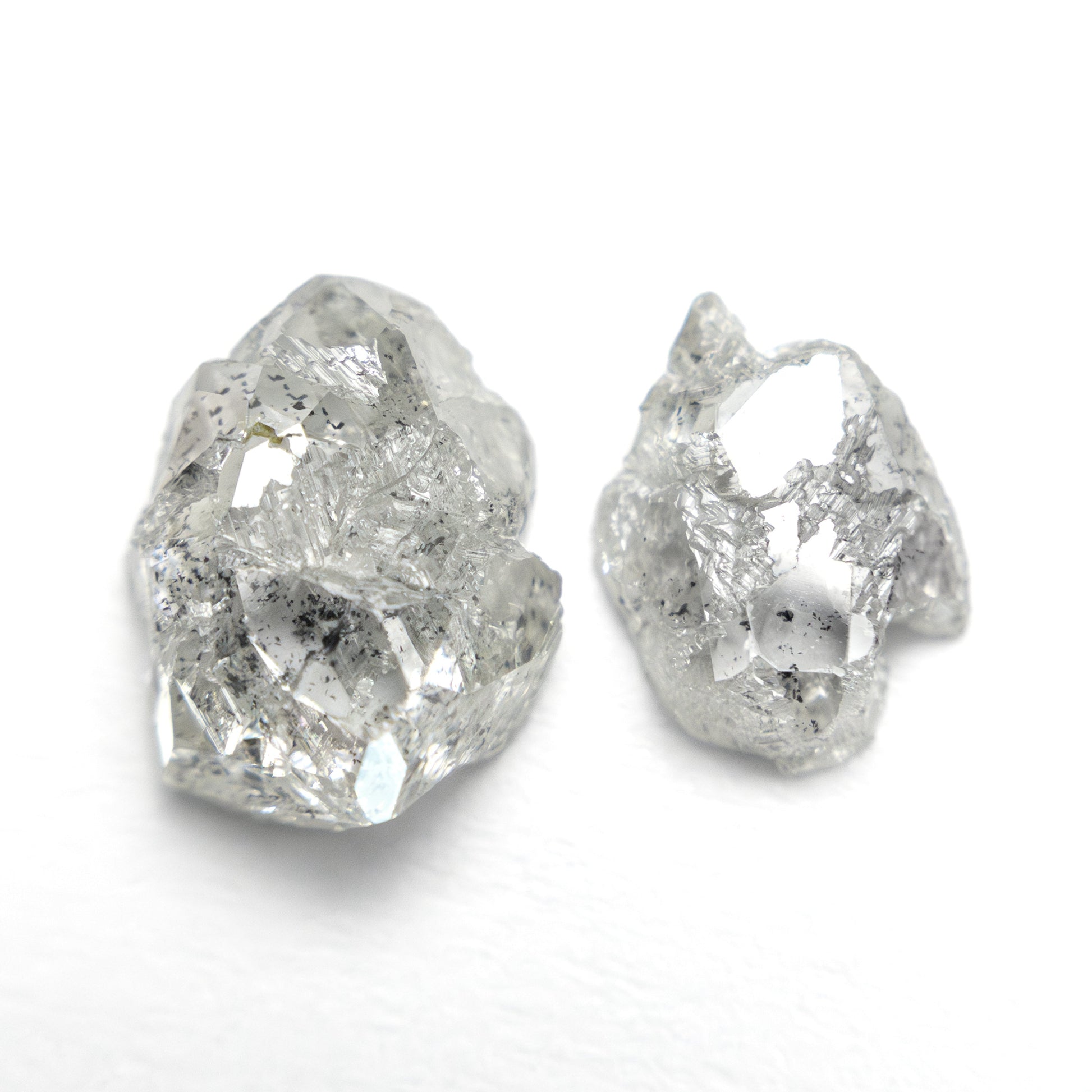 3.24cttw 2pc 9.35x7.33x3.75mm 8.11x5.86x2.38mm Polished Raw Diamond Matching Pair 🇨🇦 27980-01