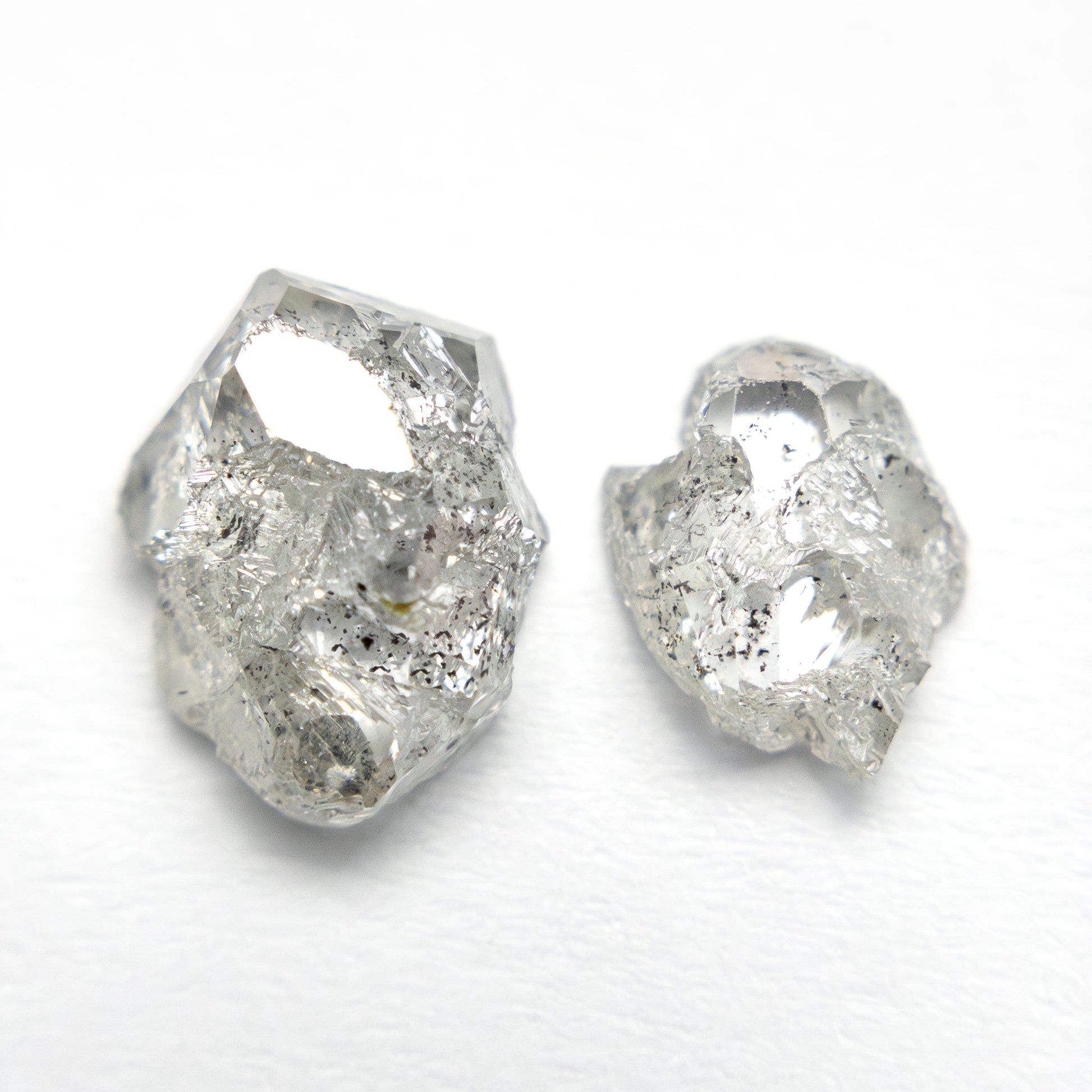 3.24cttw 2pc 9.35x7.33x3.75mm 8.11x5.86x2.38mm Polished Raw Diamond Matching Pair 🇨🇦 27980-01