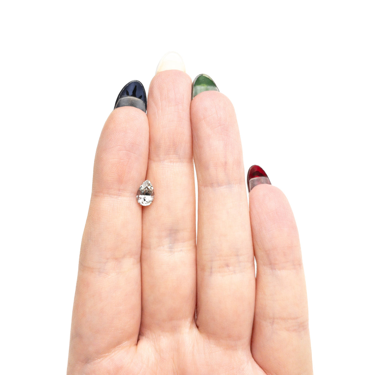 1.25ct 7.63x5.28x4.22mm ペアブリリアントサファイア 22688-02